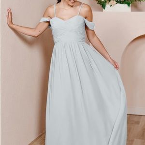 NWT Revelry Kennedy Chiffon Convertible Dress - Dove Grey